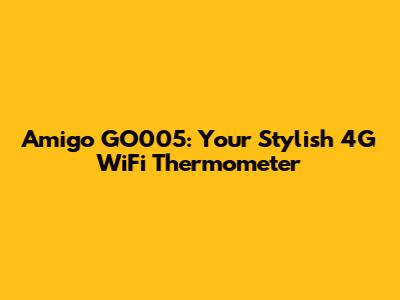 Amigo GO005: Your Stylish 4G WiFi Thermometer