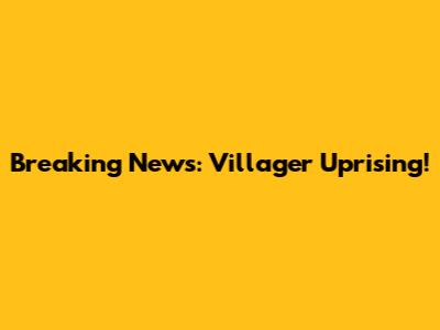 Breaking News: Villager Uprising!