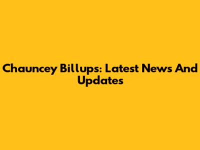Chauncey Billups: Latest News And Updates