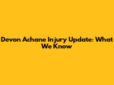 Devon Achane Injury Update: What We Know