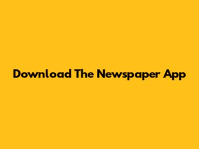 Download The Newspaper App
