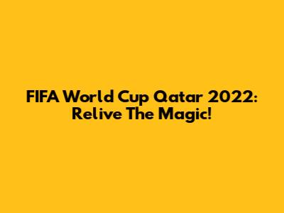FIFA World Cup Qatar 2022: Relive The Magic!