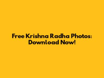 Free Krishna Radha Photos: Download Now!