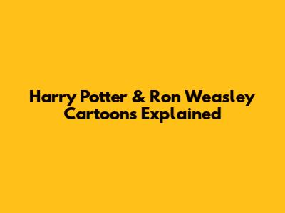 Harry Potter & Ron Weasley Cartoons Explained