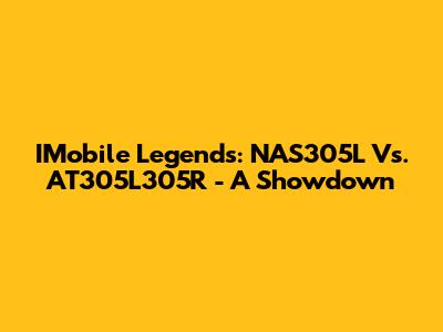 IMobile Legends: NAS305L Vs. AT305L305R - A Showdown
