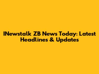 INewstalk ZB News Today: Latest Headlines & Updates