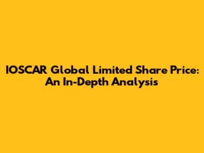 IOSCAR Global Limited Share Price: An In-Depth Analysis