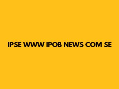 IPSE WWW IPOB NEWS COM SE