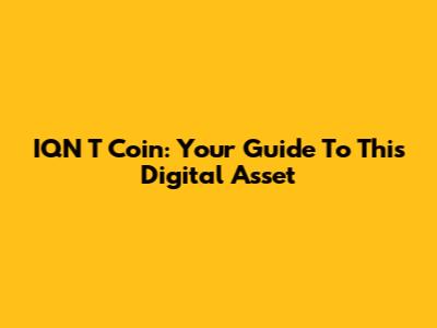 IQN T Coin: Your Guide To This Digital Asset
