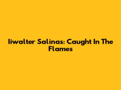 Iiwalter Salinas: Caught In The Flames