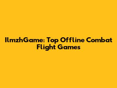 IlmzhGame: Top Offline Combat Flight Games