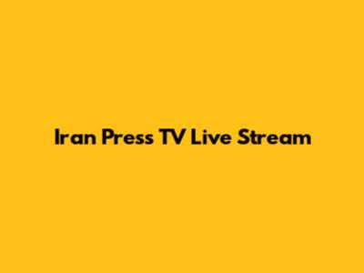 Iran Press TV Live Stream