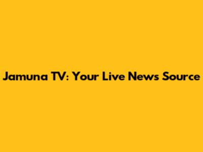 Jamuna TV: Your Live News Source