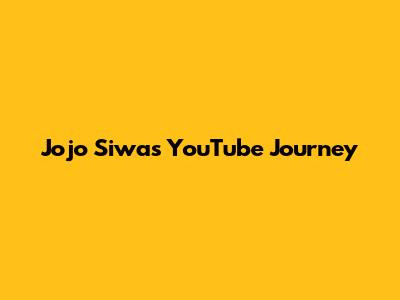 Jojo Siwa's YouTube Journey
