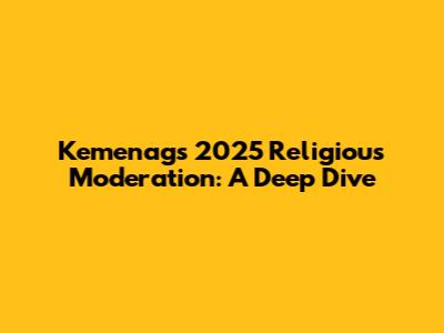 Kemenag's 2025 Religious Moderation: A Deep Dive