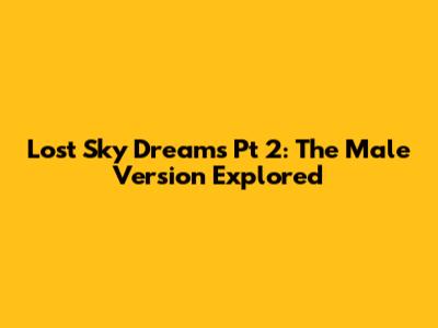 Lost Sky Dreams Pt 2: The Male Version Explored