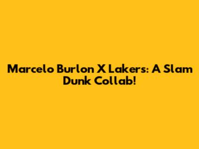 Marcelo Burlon X Lakers: A Slam Dunk Collab!