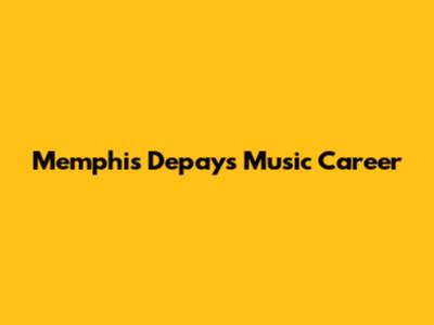 Memphis Depay's Music Career