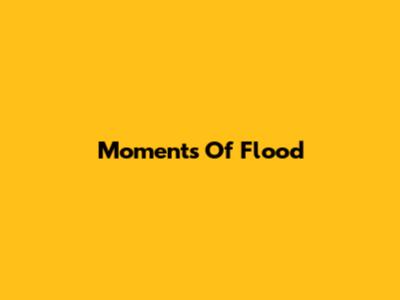 Moments Of Flood