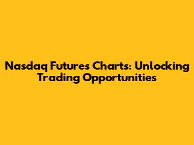 Nasdaq Futures Charts: Unlocking Trading Opportunities