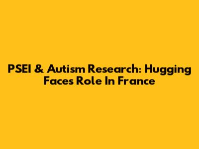 PSEI & Autism Research: Hugging Face's Role In France