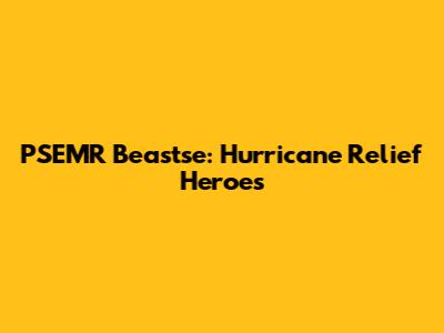PSEM'R Beastse: Hurricane Relief Heroes