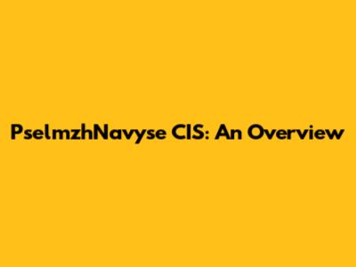 PselmzhNavyse CIS: An Overview