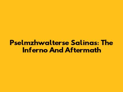 Pselmzhwalterse Salinas: The Inferno And Aftermath
