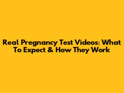 Real Pregnancy Test Videos: What To Expect & How They Work