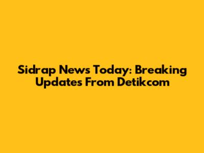 Sidrap News Today: Breaking Updates From Detikcom