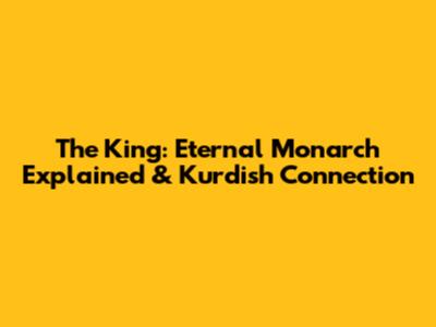 The King: Eternal Monarch Explained & Kurdish Connection