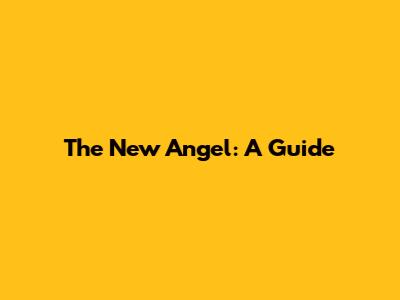 The New Angel: A Guide