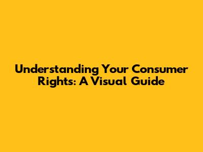 Understanding Your Consumer Rights: A Visual Guide