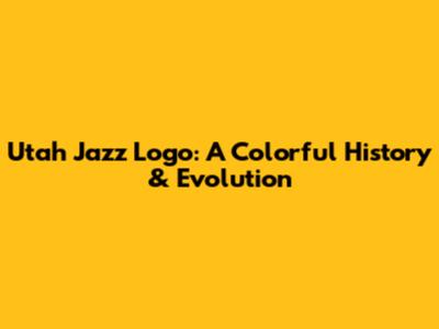 Utah Jazz Logo: A Colorful History & Evolution