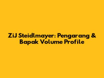 ZiJ Steidlmayer: Pengarang & Bapak Volume Profile